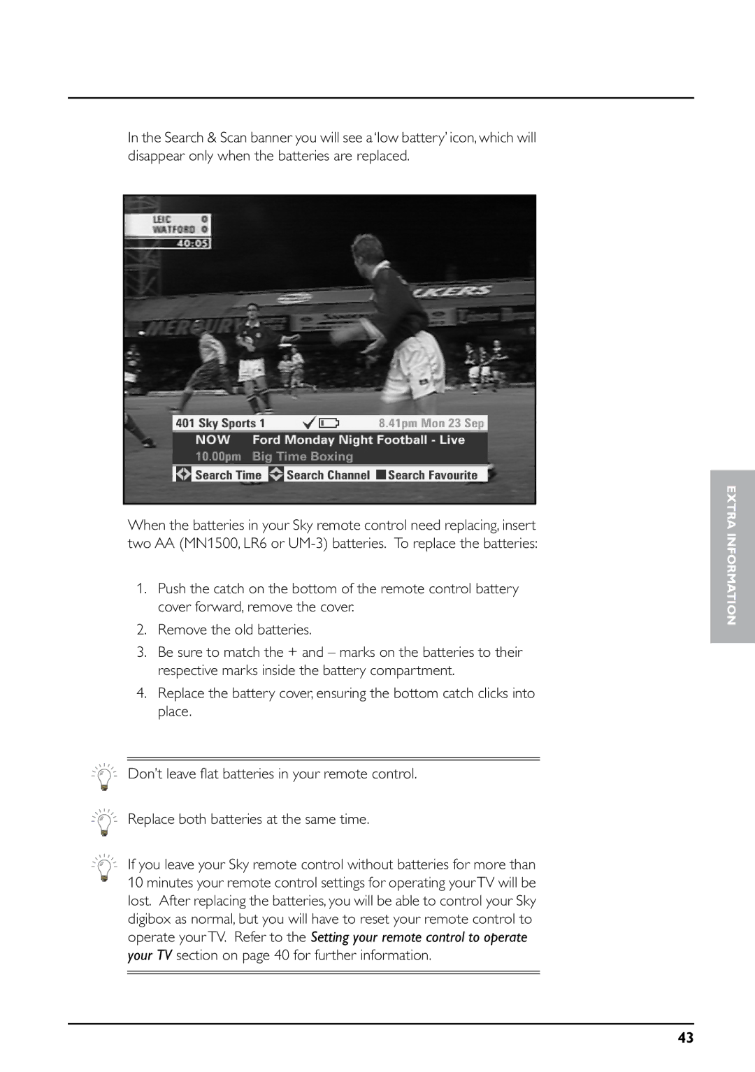 Daewoo digibox manual Extra Information 