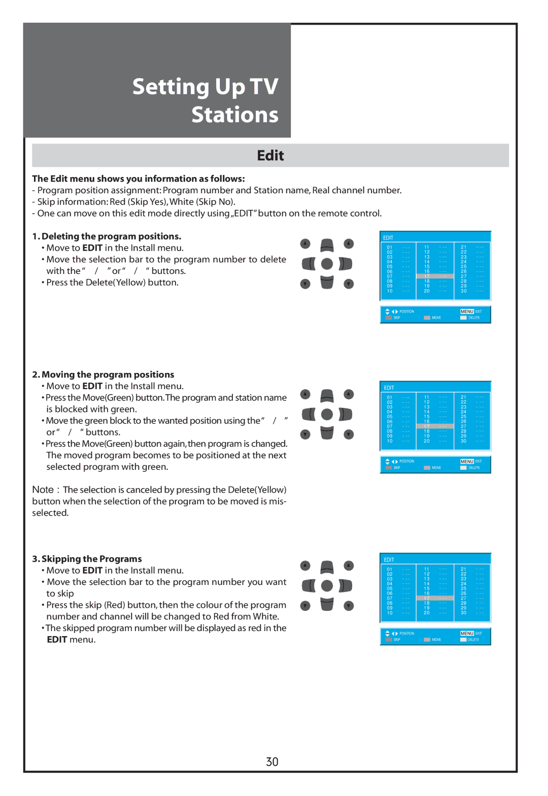 Daewoo DLT-32C7, DLT-37C7, DLT-32C5, DLT-32C6 instruction manual Edit 