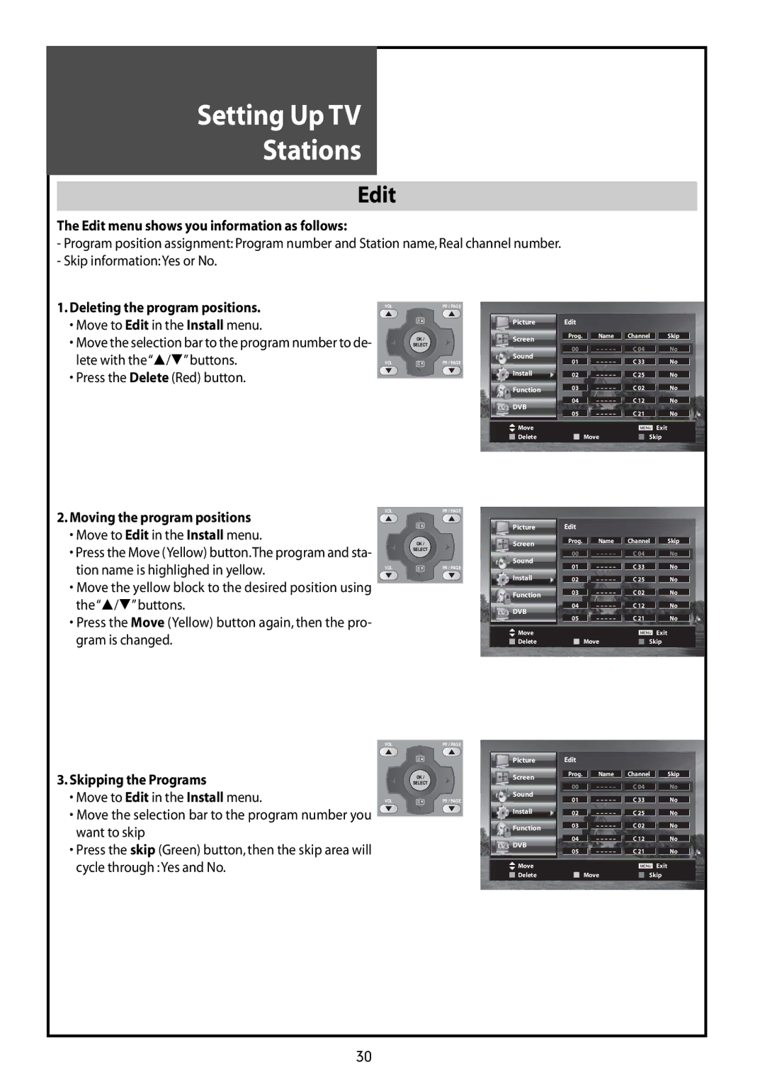 Daewoo DLT-37G1, DLT-42G1, DLT-32G1 instruction manual Edit 