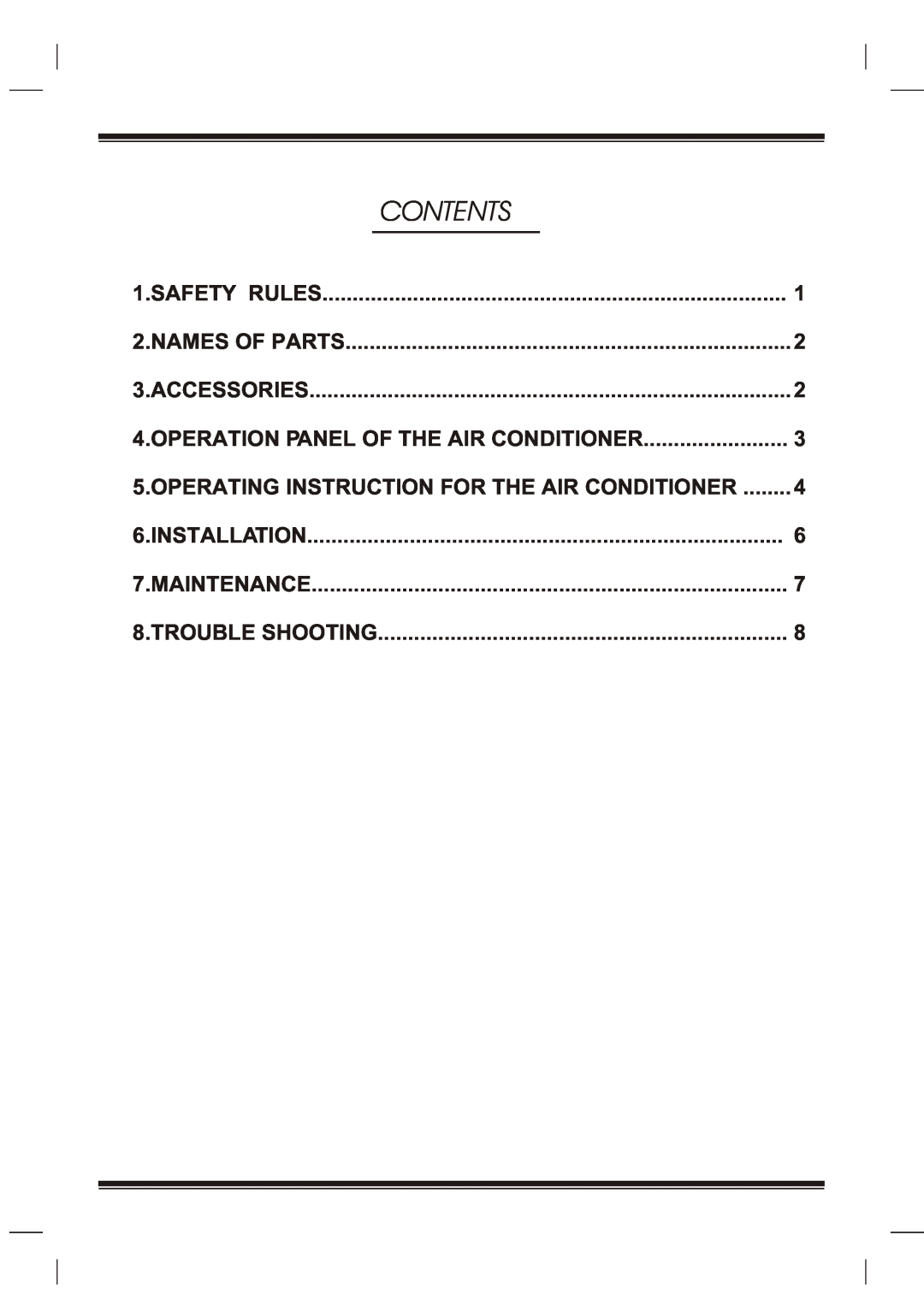 Daewoo DOC-091RH manual Contents 