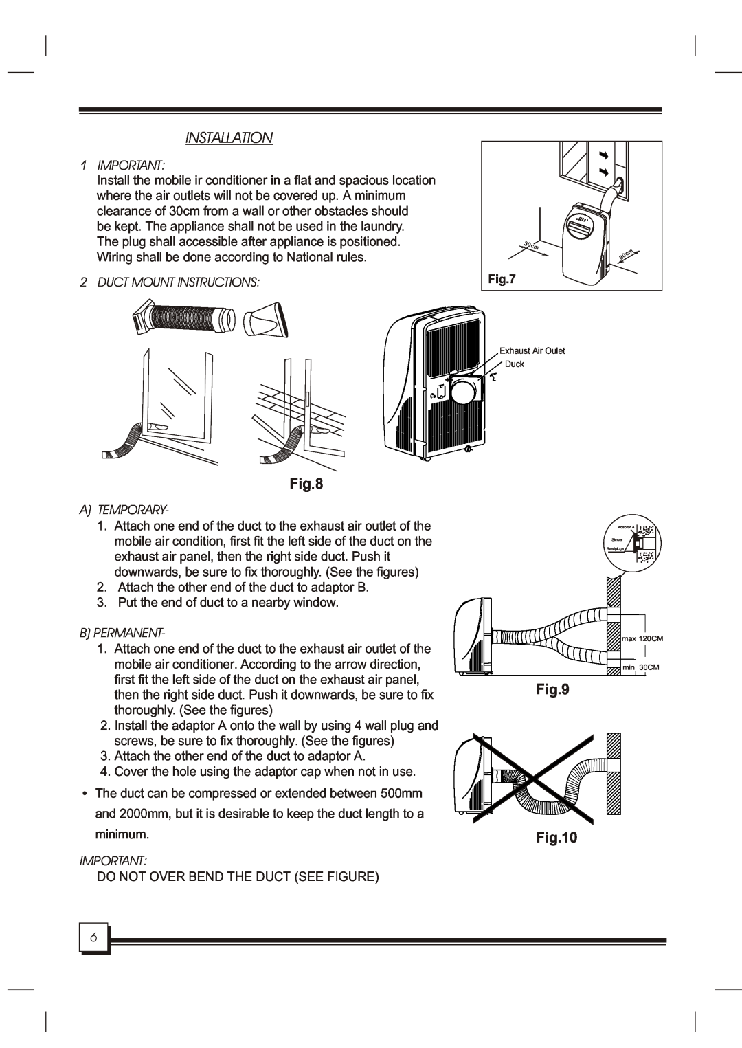 Daewoo DOC-091RH manual Installation 