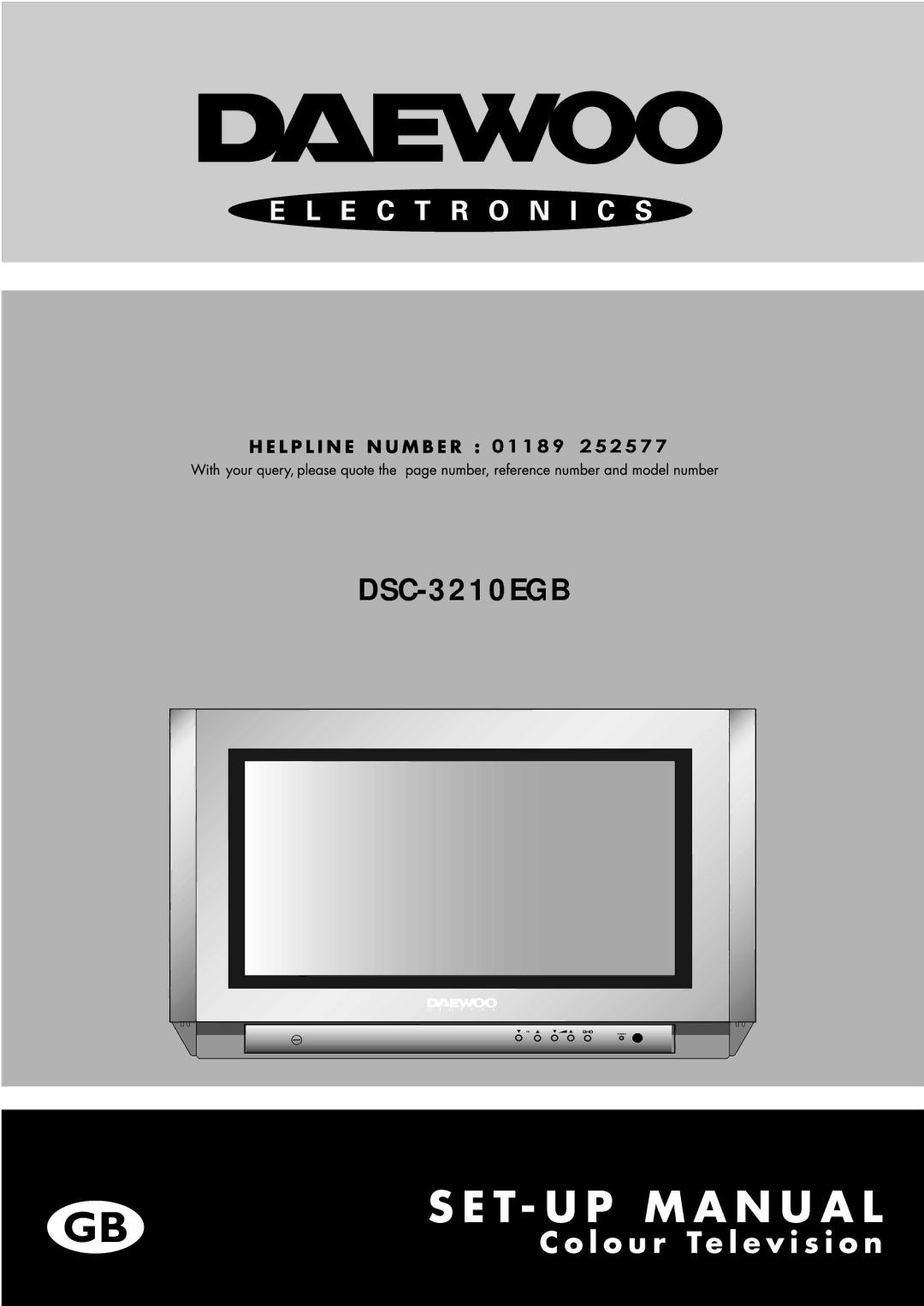 Daewoo DSC-3210EGB manual 