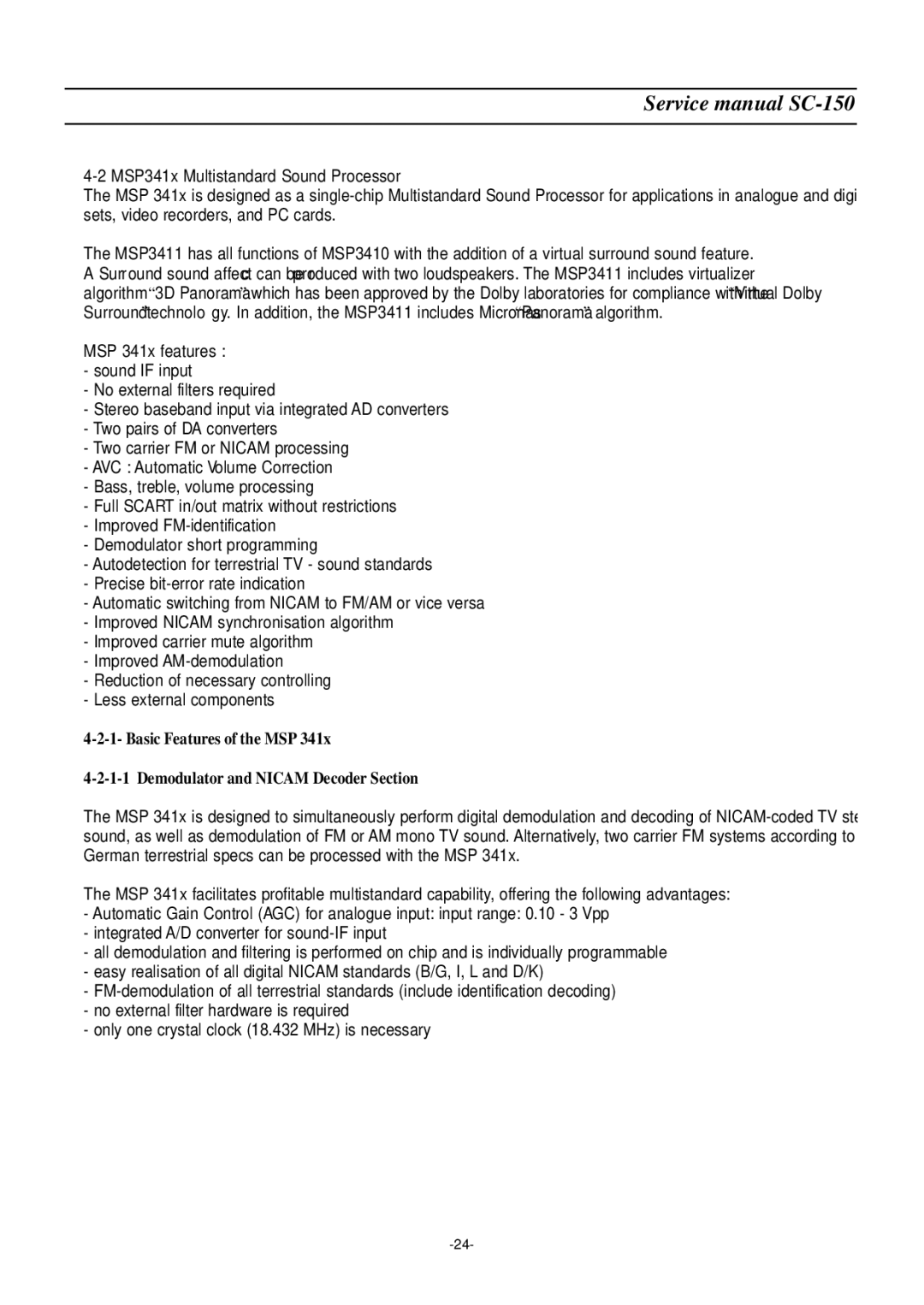 Daewoo DSC-3220E/3220L service manual 