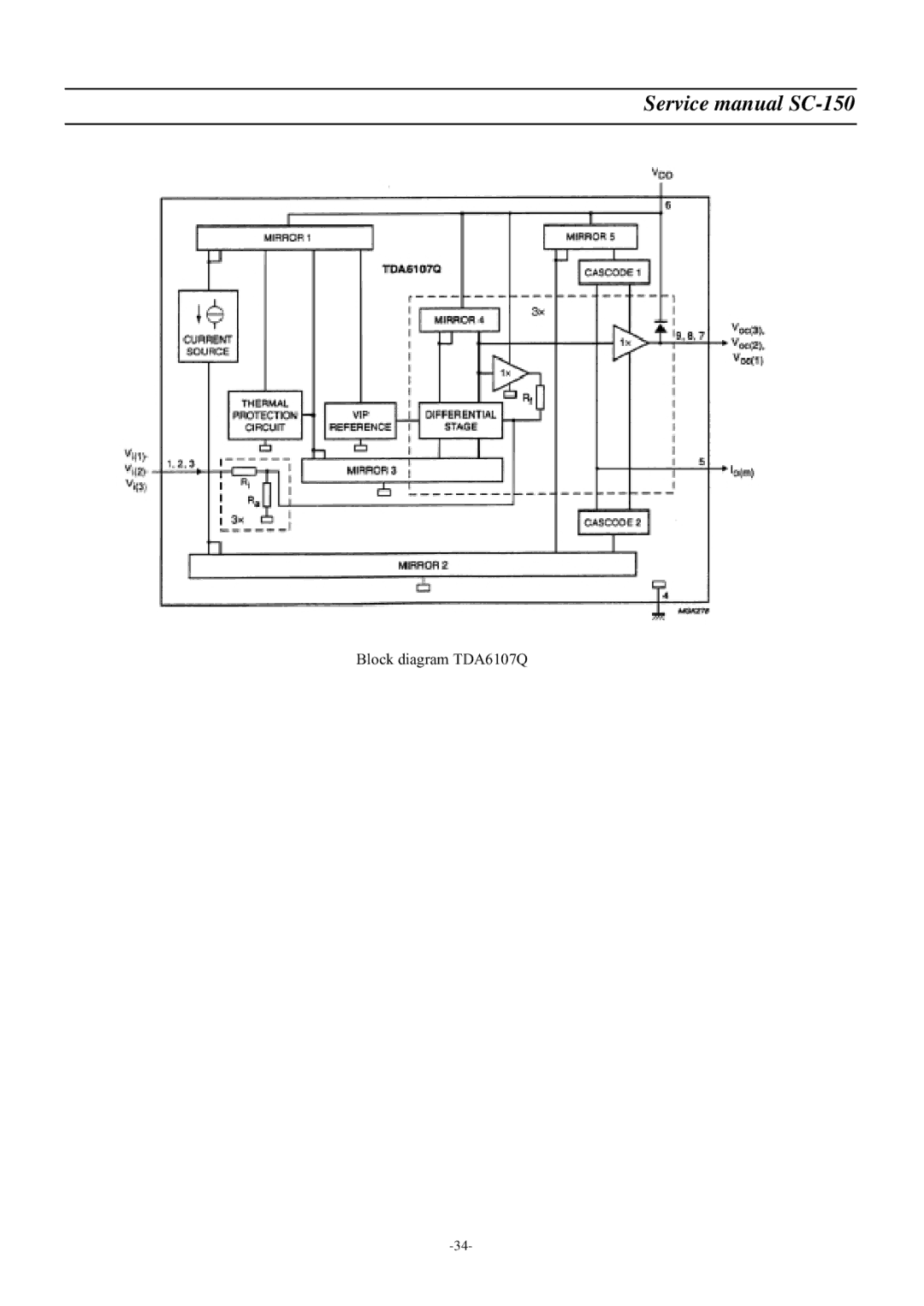 Daewoo DSC-3220E/3220L service manual Block diagram TDA6107Q 