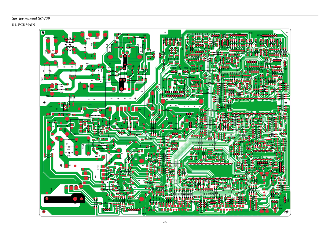 Daewoo DSC-3220E/3220L service manual PCB Main 