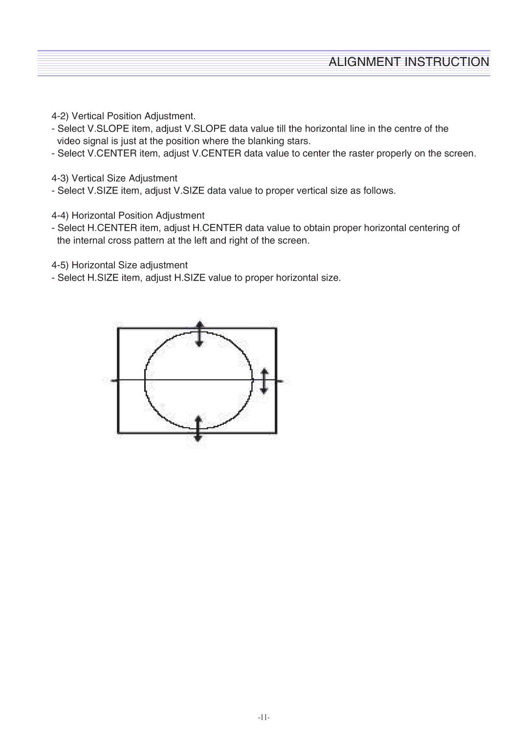 Daewoo DTH-2930SSFV, CM-405F service manual Alignment Instruction 