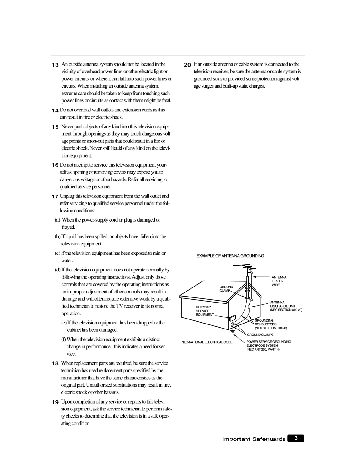 Daewoo DTQ 14V1FCN, DTQ 14V4SCN, DTQ 20V1FCN, DTQ 20V4SCN manual 