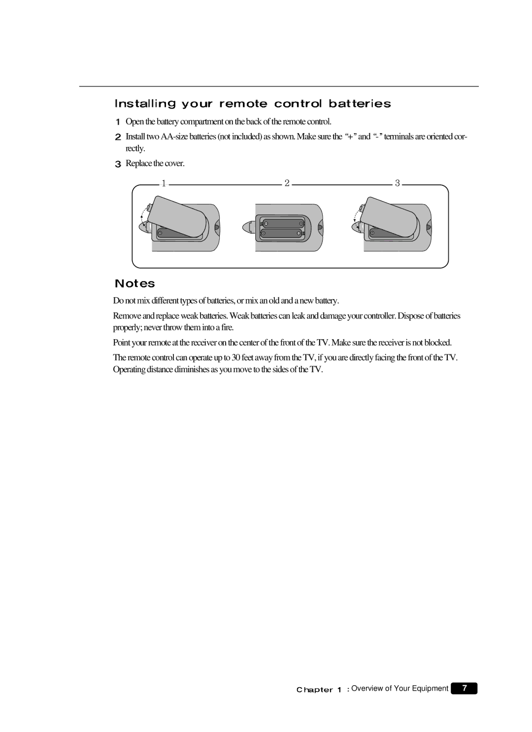 Daewoo DTQ 14V1FCN, DTQ 14V4SCN, DTQ 20V1FCN, DTQ 20V4SCN manual Overview of Your Equipment 