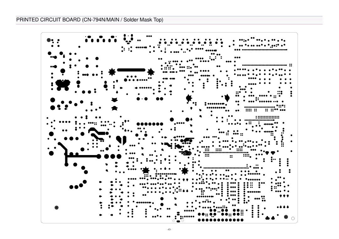Daewoo DTQ-29U5SC/SSP, DTQ-29U1SC/SSP service manual Printed Circuit Board CN-794N/MAIN / Solder Mask Top 