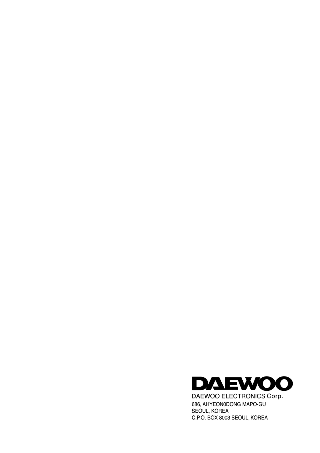 Daewoo DTQ-29U1SC/SSP, DTQ-29U5SC/SSP service manual 