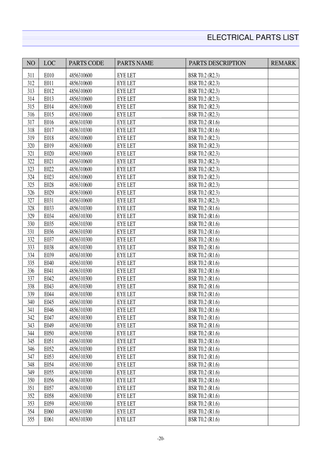 Daewoo DTQ-29M2FS, DTQ-29U8SSN, DTQ-29M5SSN, DTQ-27U8SCN service manual E010 4856310600 