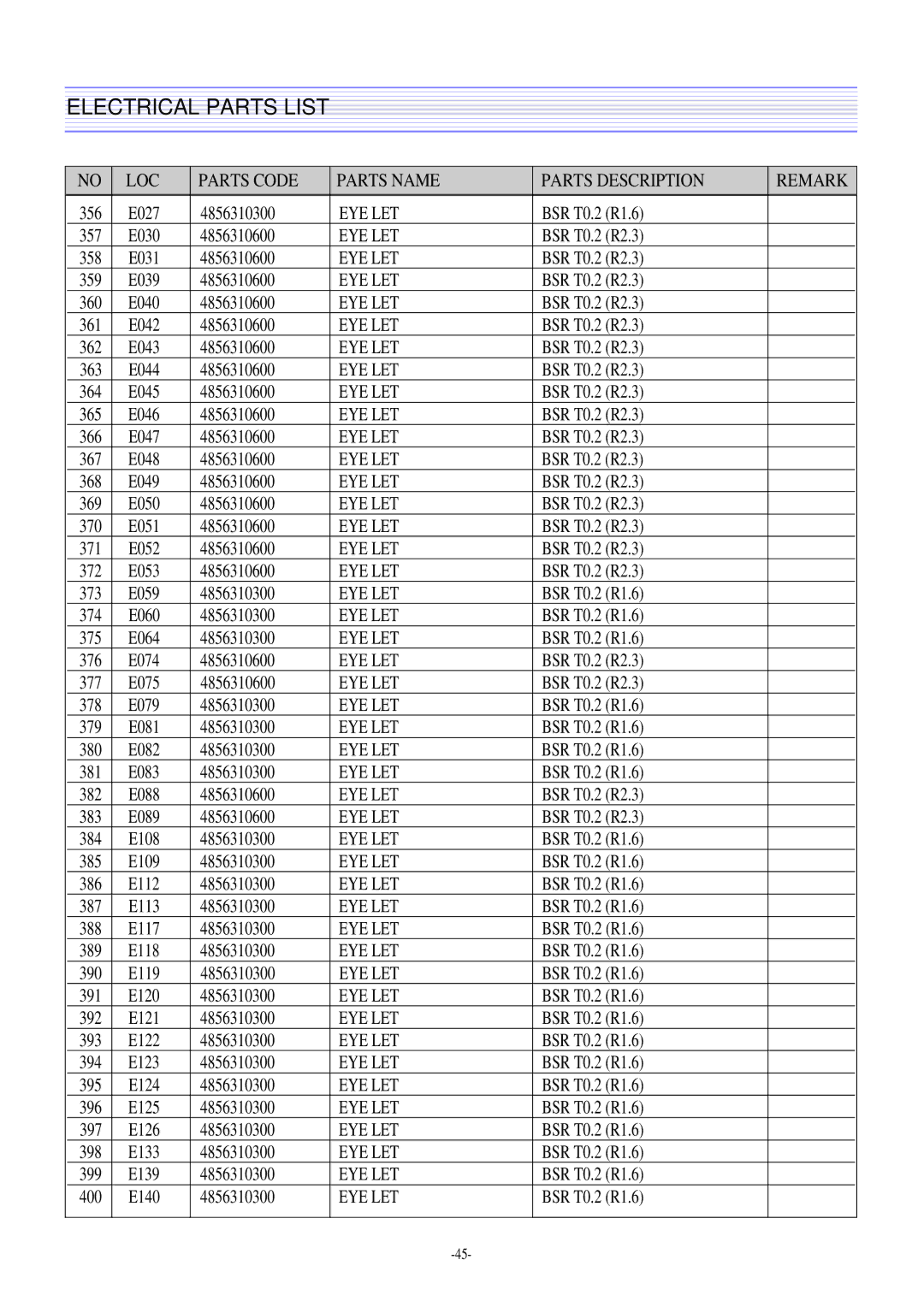 Daewoo DTQ-29M5SSN, DTQ-29U8SSN, DTQ-29M2FS, DTQ-27U8SCN service manual 356 