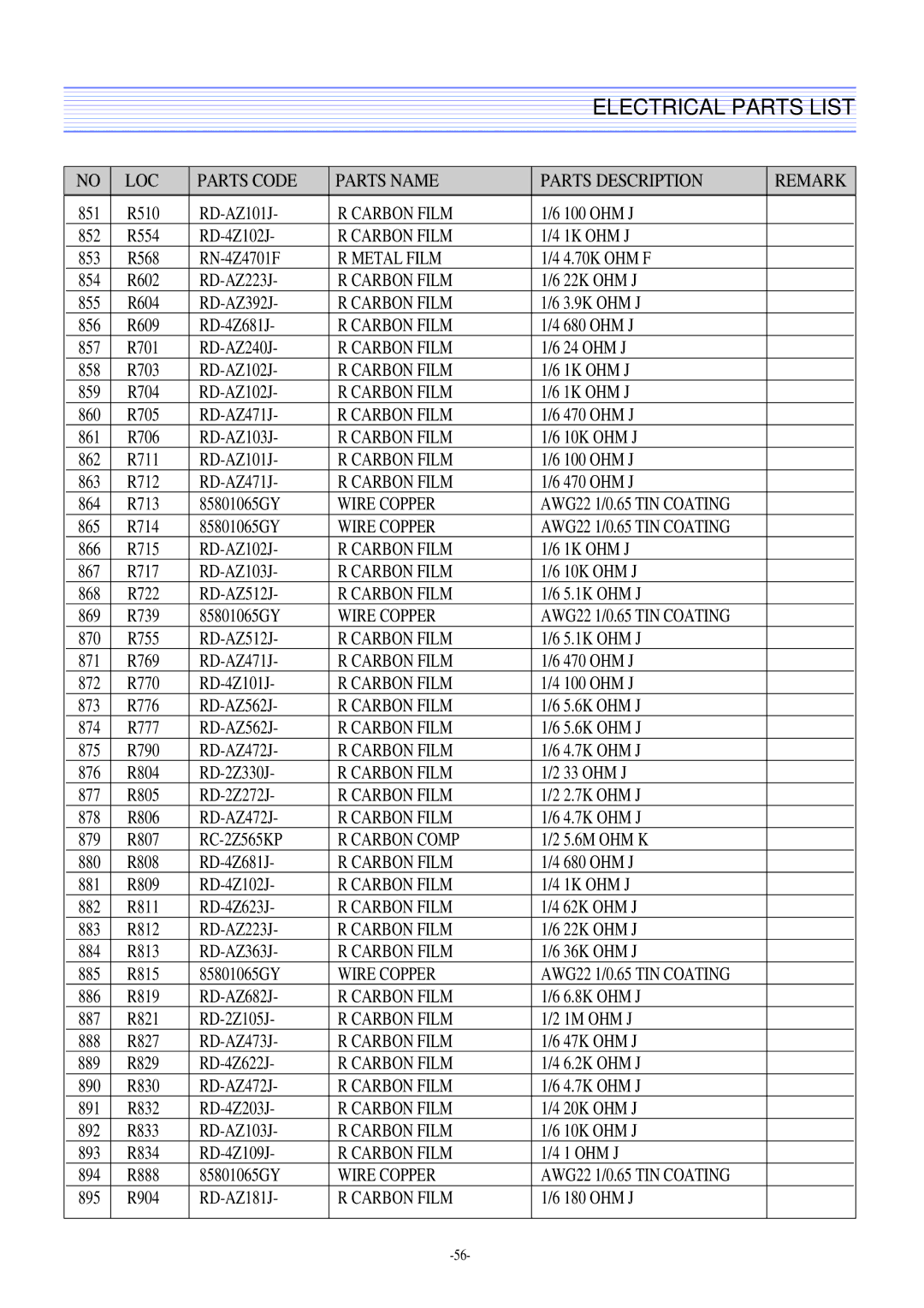 Daewoo DTQ-29M2FS, DTQ-29U8SSN, DTQ-29M5SSN, DTQ-27U8SCN service manual 851 R510 RD-AZ101J 