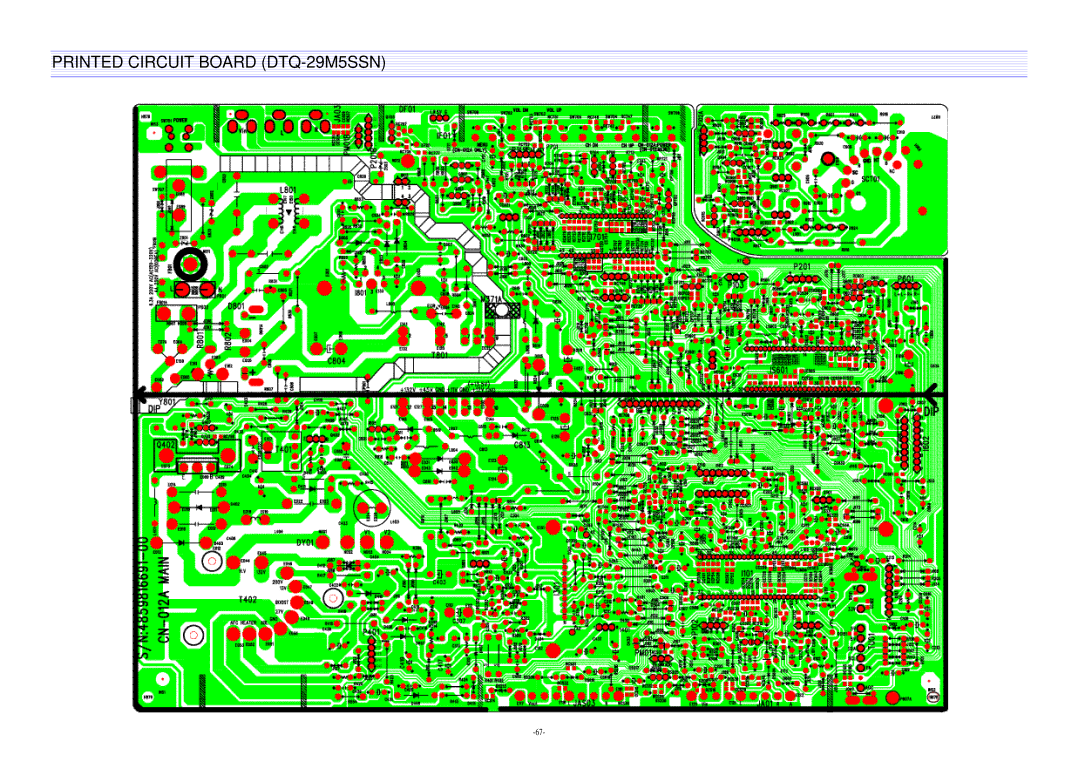 Daewoo DTQ-29U8SSN, DTQ-29M2FS, DTQ-27U8SCN service manual Printed Circuit Board DTQ-29M5SSN 