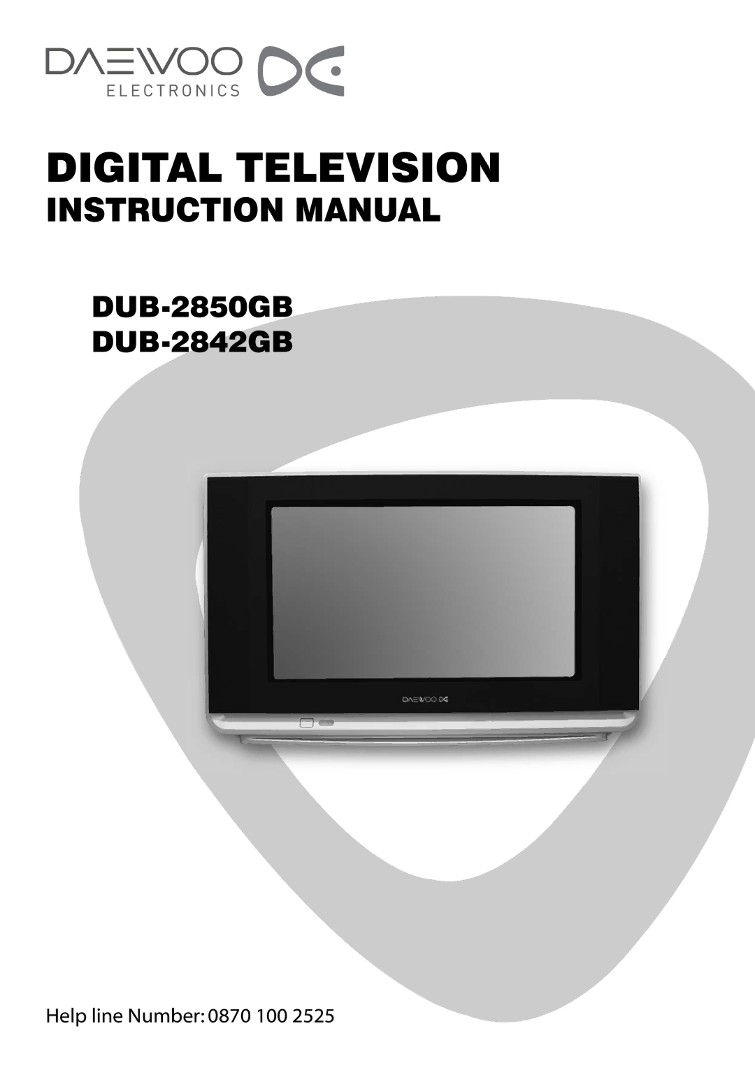 Daewoo DUB-2850GB, DUB-2842GB instruction manual Digital Television 