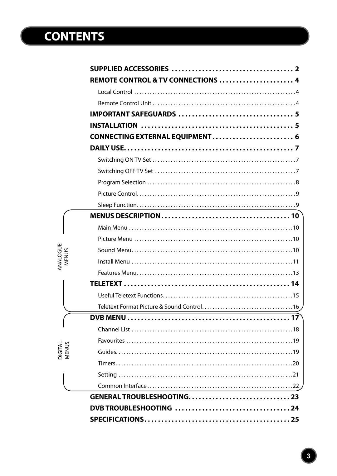 Daewoo DUB-2850GB, DUB-2842GB instruction manual Contents 