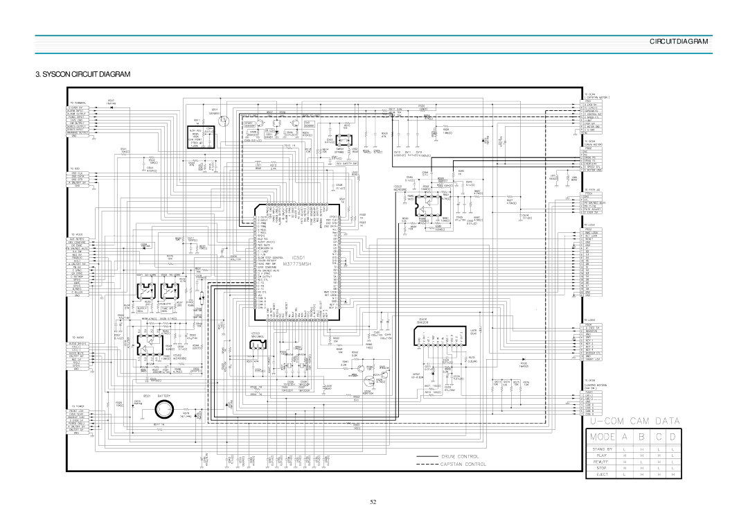 Daewoo DV-K580NZ-T service manual Syscon Circuit Diagram 