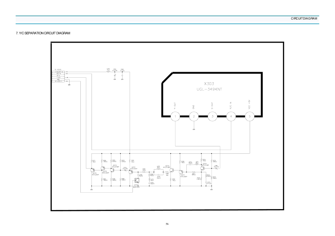 Daewoo DV-K580NZ-T service manual C Separation Circuit Diagram 