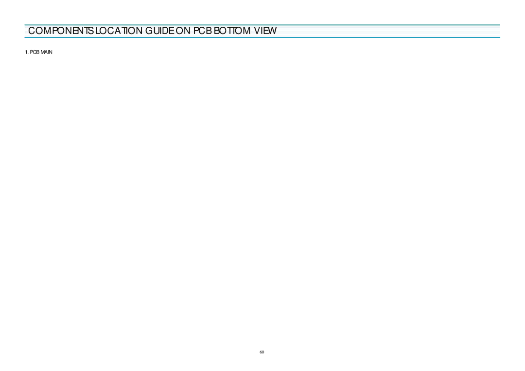 Daewoo DV-K580NZ-T service manual Components Location Guide on PCB Bottom View, PCB Main 