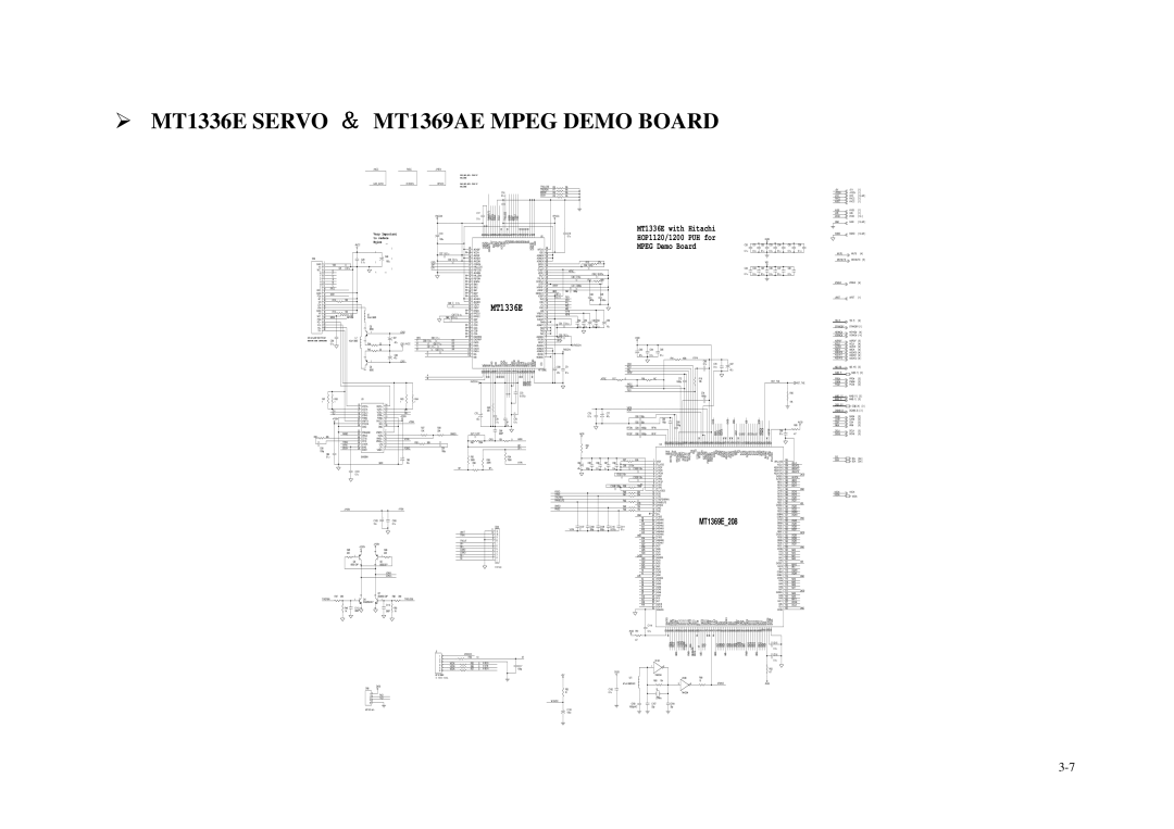 Daewoo DVG - 5300N, DVG - 8400N service manual MT1336E Servo MT1369AE Mpeg Demo Board, To reduce 