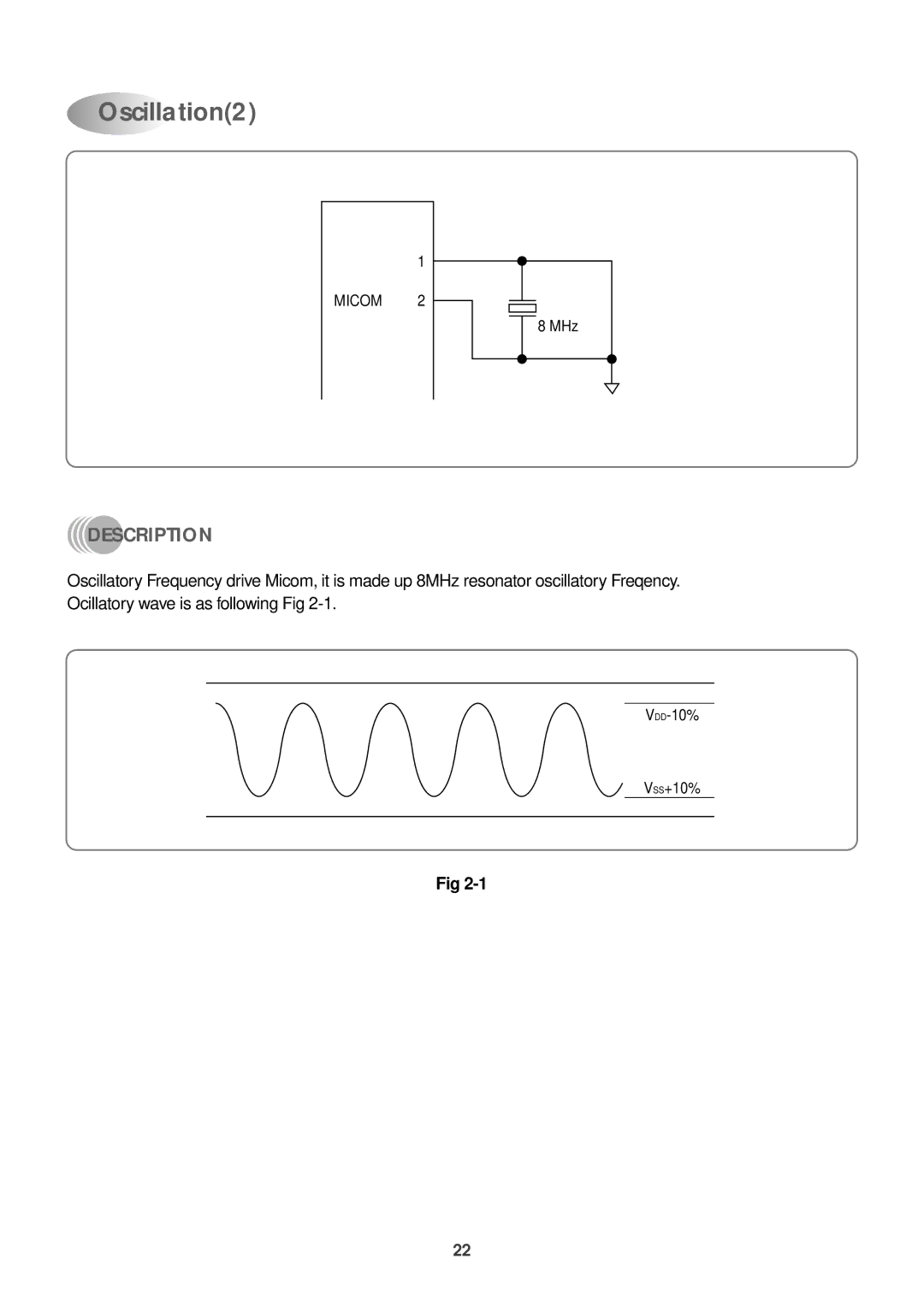 Daewoo DWC-121R service manual Oscillation2 