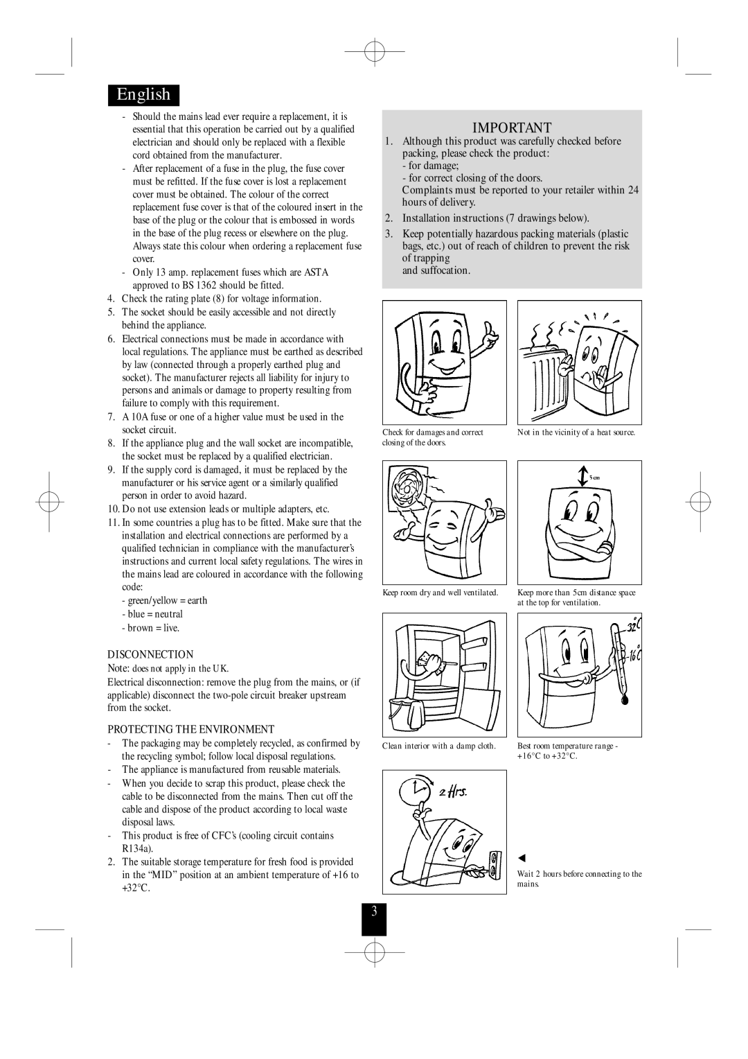 Daewoo ERF-100 manual Disconnection, Protecting the Environment 