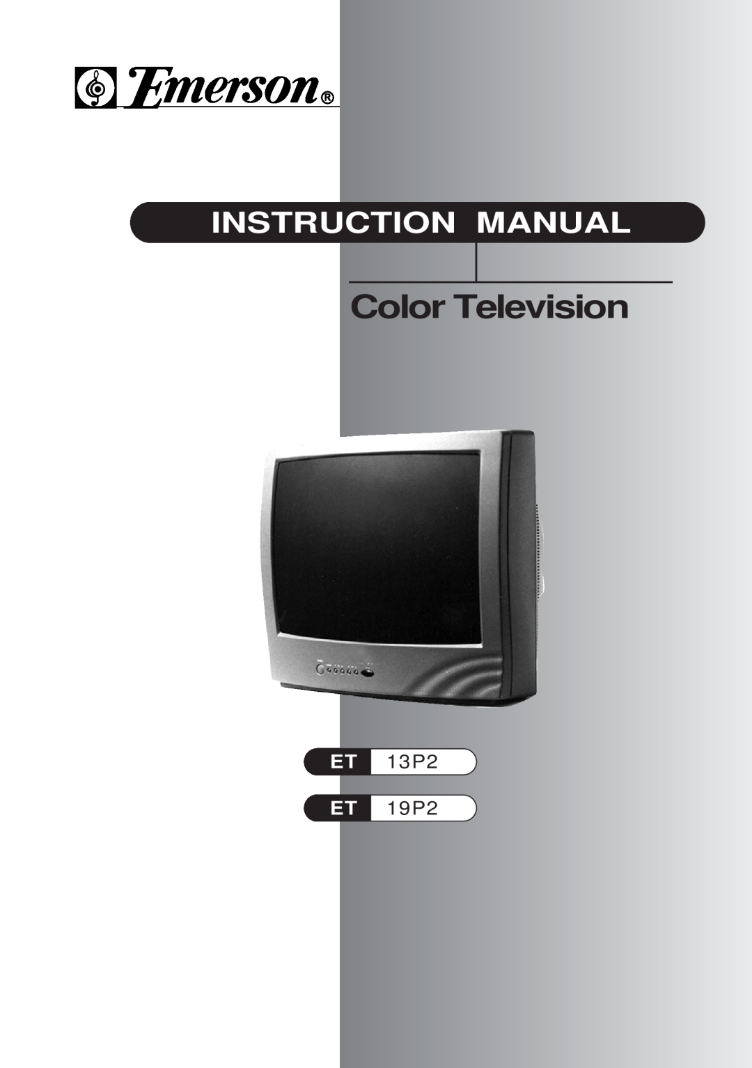 Daewoo ET 13P2, ET 19P2 instruction manual Color Television, Instruction Manual, Et Et, 13P2 19P2 