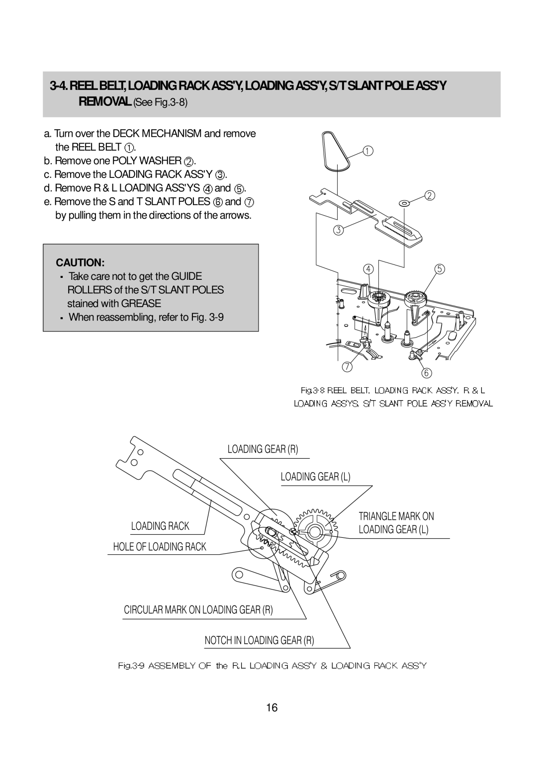 Daewoo K3050MECHA service manual Reelbelt,Loadingrackassy,Loadingassy,S/Tslantpoleassy 