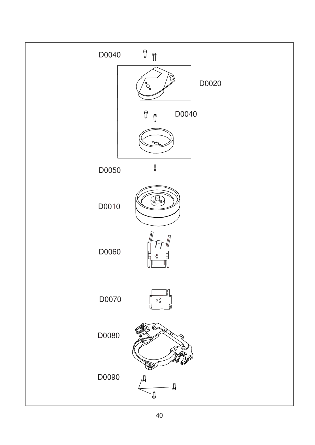 Daewoo K3050MECHA service manual D0040 