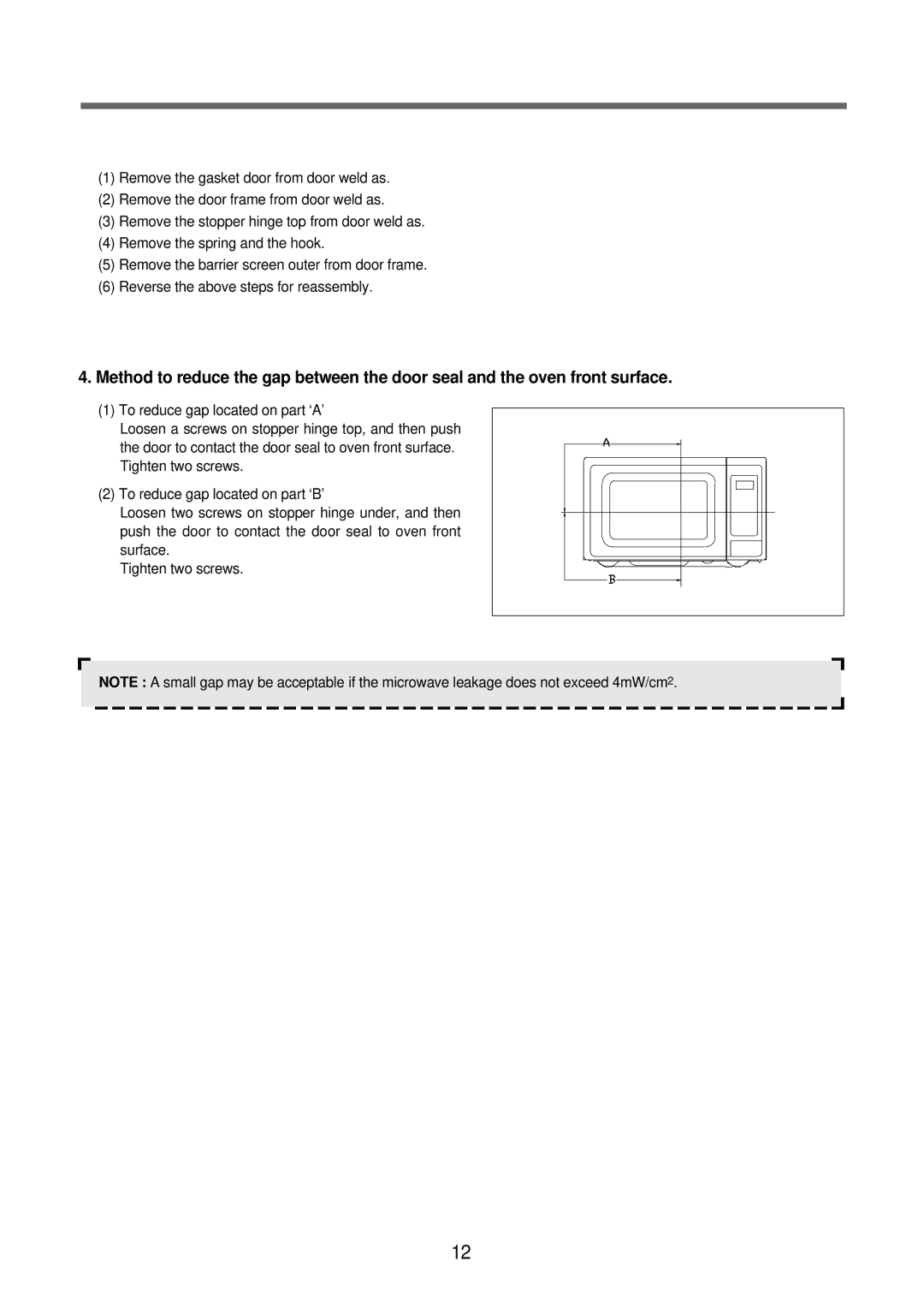 Daewoo KOR-63FB9S, KOR-63FB0S, KOR-63DB9S, KOR-63DB0S service manual 