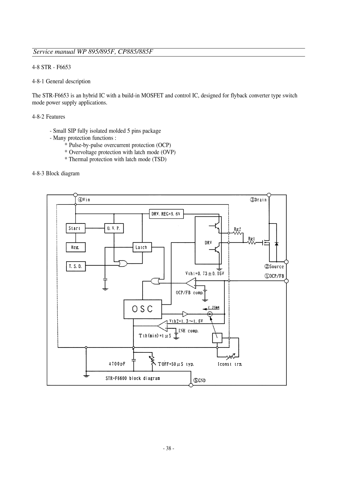 Daewoo CP-885F, WP-895F service manual 