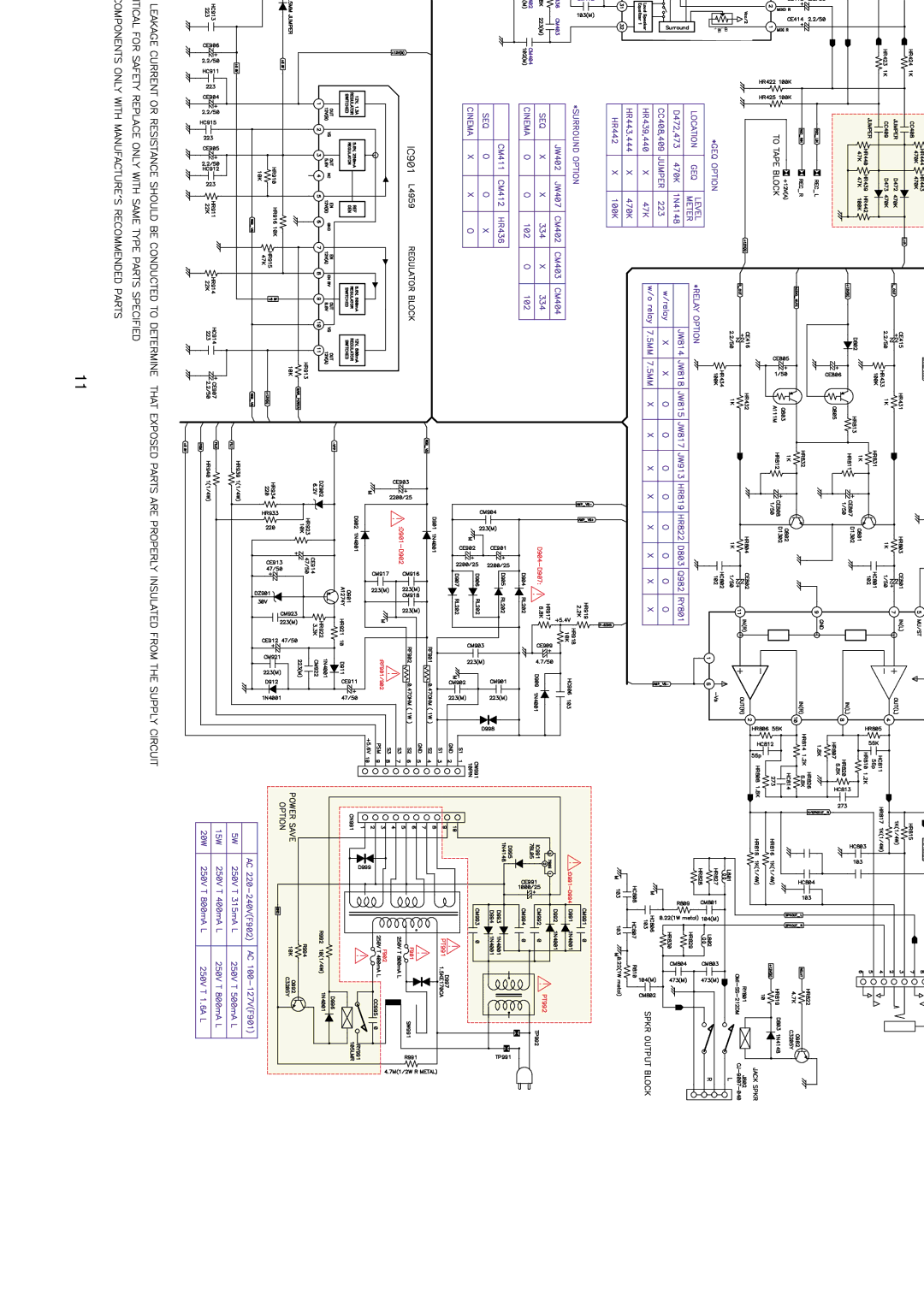 Daewoo XG332V service manual Schematic Diagram 