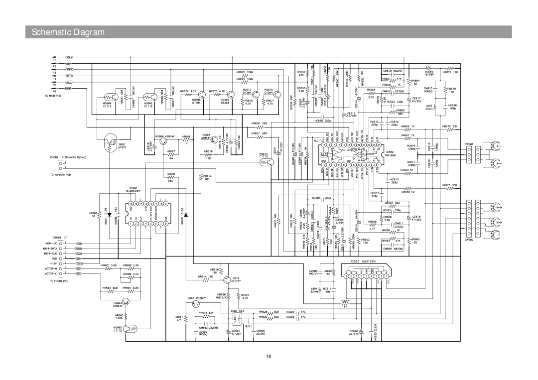 Daewoo XG332V service manual Tape Section XG-334VK/335VK/336VK Models only 