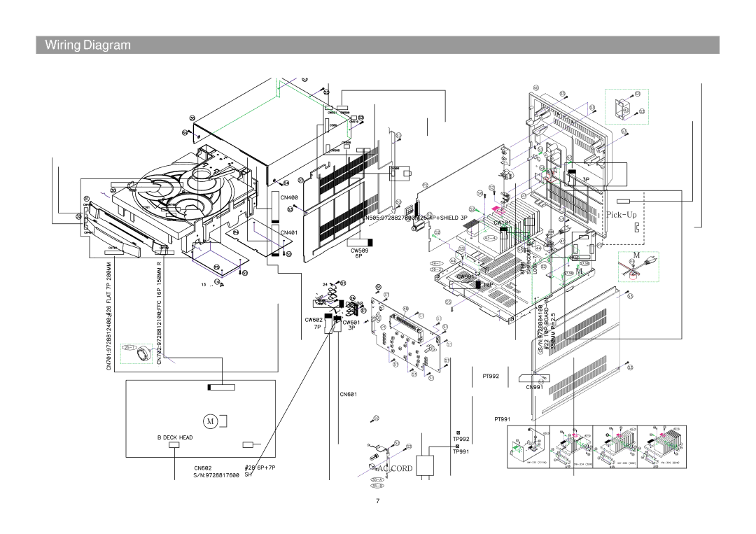 Daewoo XG332V service manual Wiring Diagram 