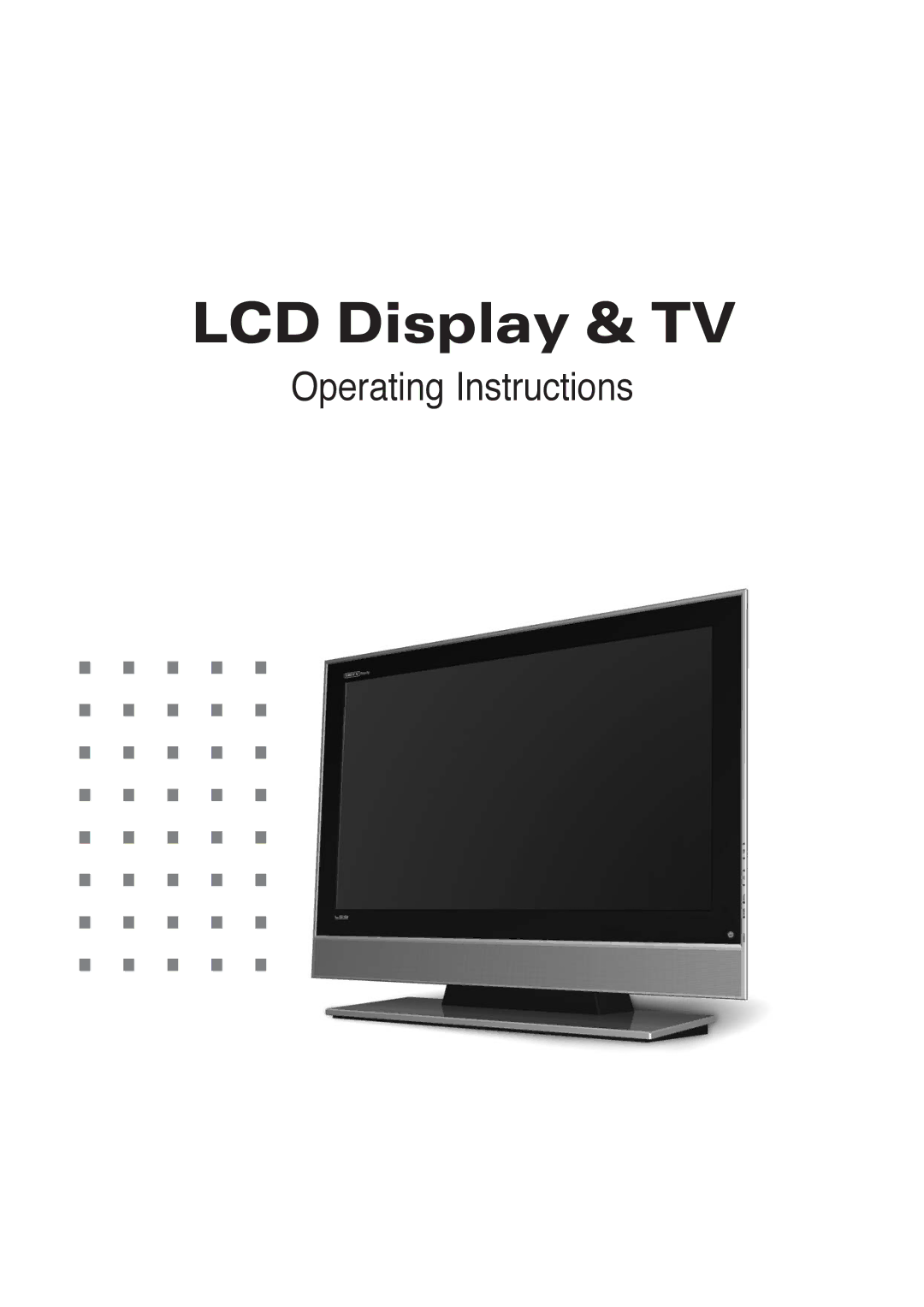 Daitsu LCD 32 manual LCD Display & TV 