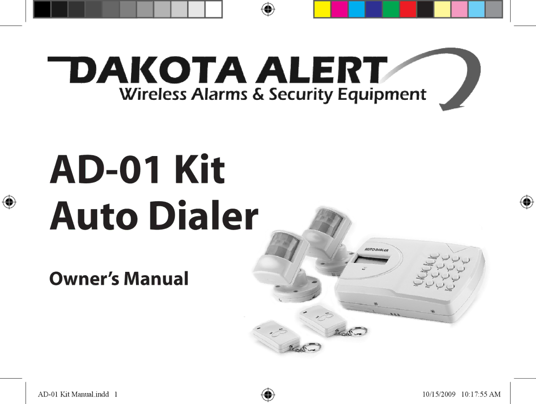 Dakota Alert AD-01 Kit Auto Dialer owner manual 