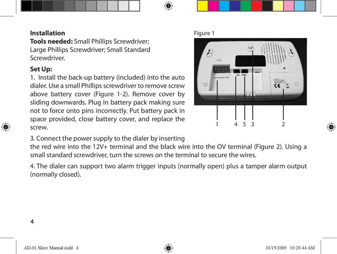 Dakota Alert ad-01 slave, dakota alert wireless alarms and security equipment owner manual Installation, Set Up 