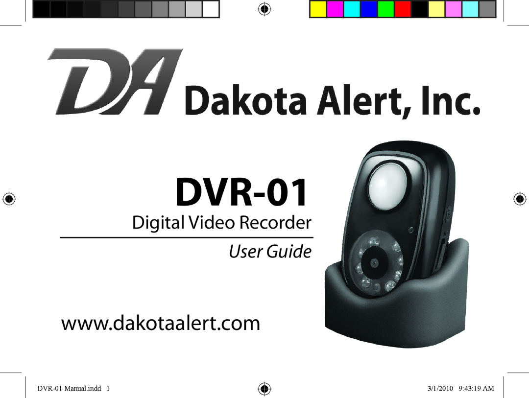 Dakota Alert DVR-01 Digital Video Recorder manual 