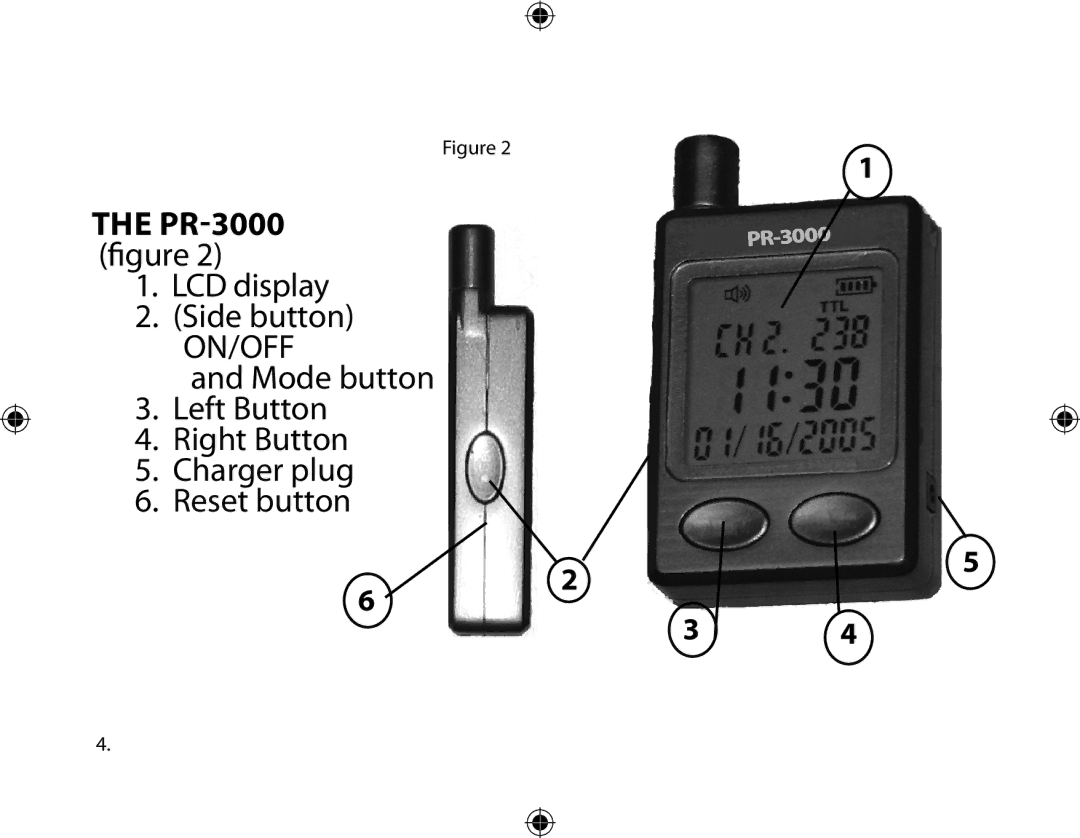 Dakota Alert Portable Receiver owner manual PR-3000 ﬁgure 