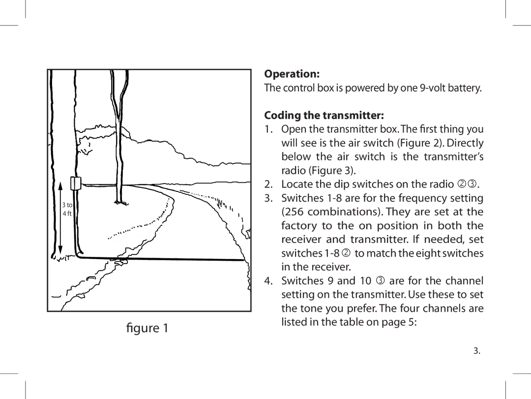 Dakota Alert WHT-3000 owner manual Operation, Coding the transmitter 