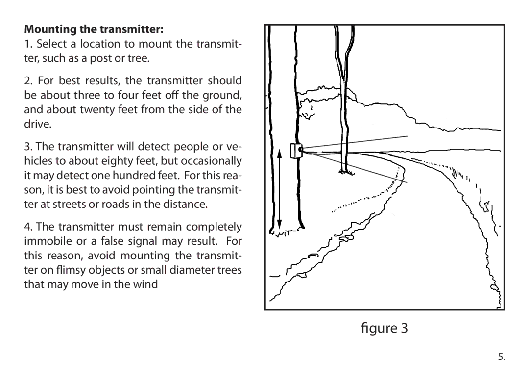 Dakota Alert Wireless Transmitter, WMT-3000 owner manual Mounting the transmitter 