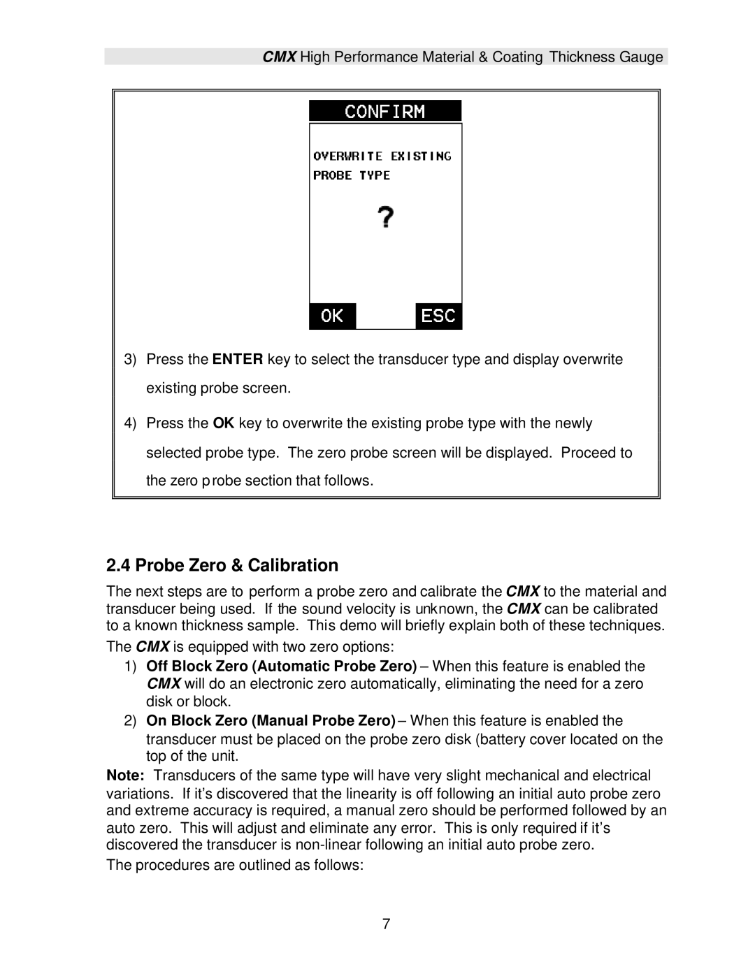 Dakota Digital CMX operation manual Probe Zero & Calibration 