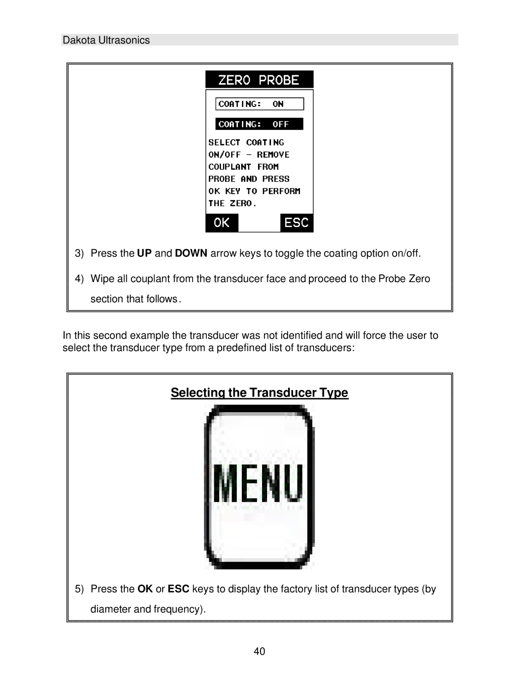 Dakota Digital CMX operation manual Selecting the Transducer Type 