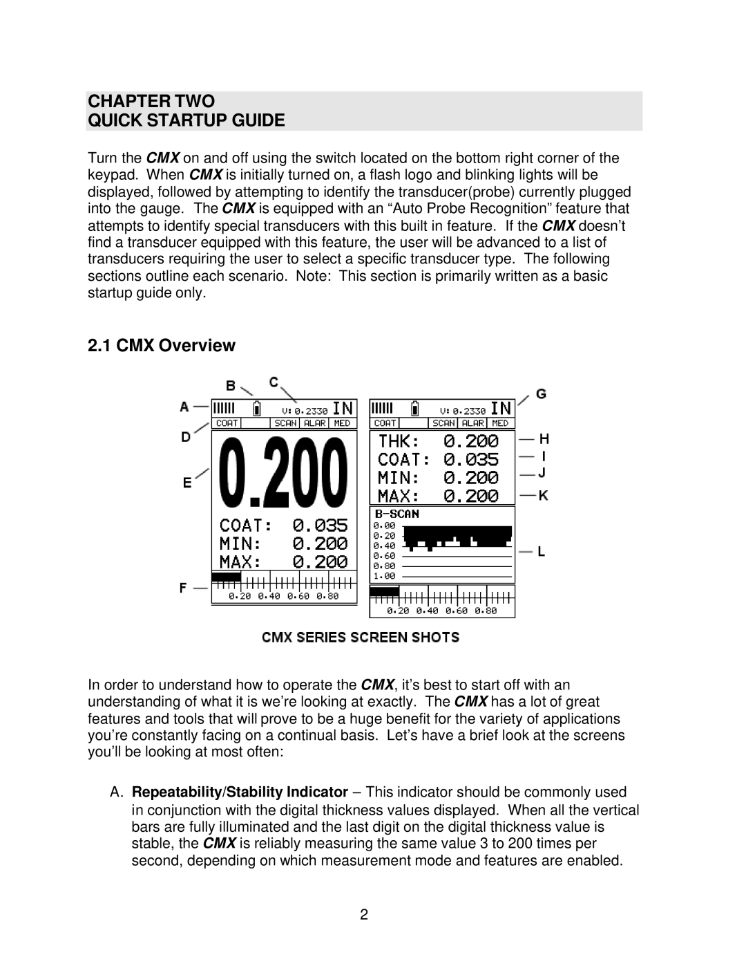 Dakota Digital operation manual Chapter TWO Quick Startup Guide, CMX Overview 