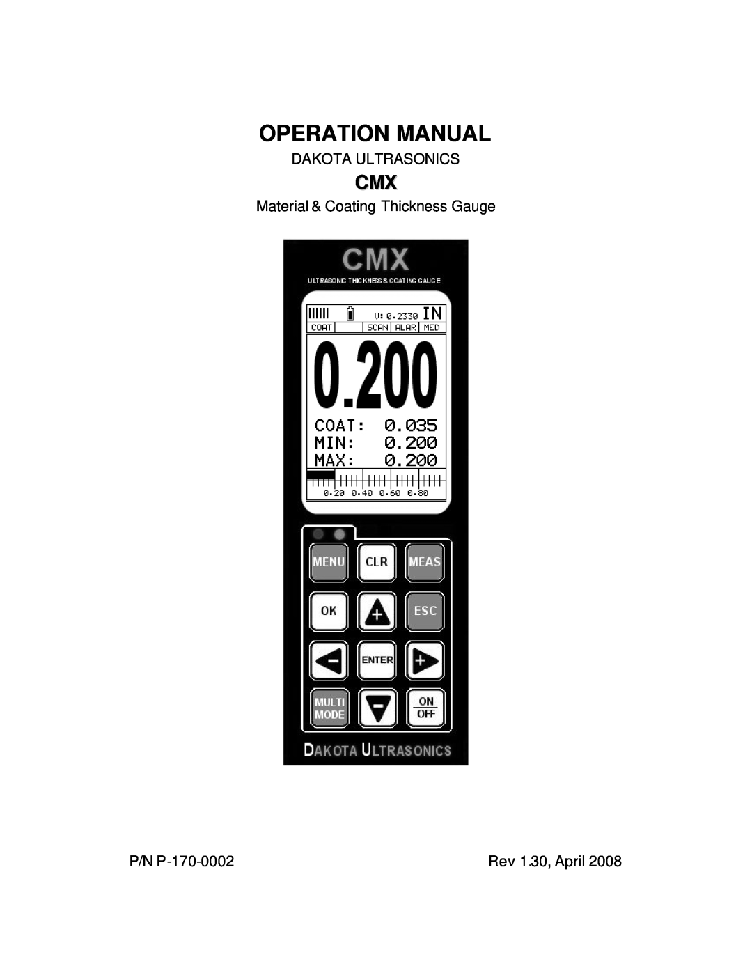 Dakota Digital CMX operation manual Operation Manual 