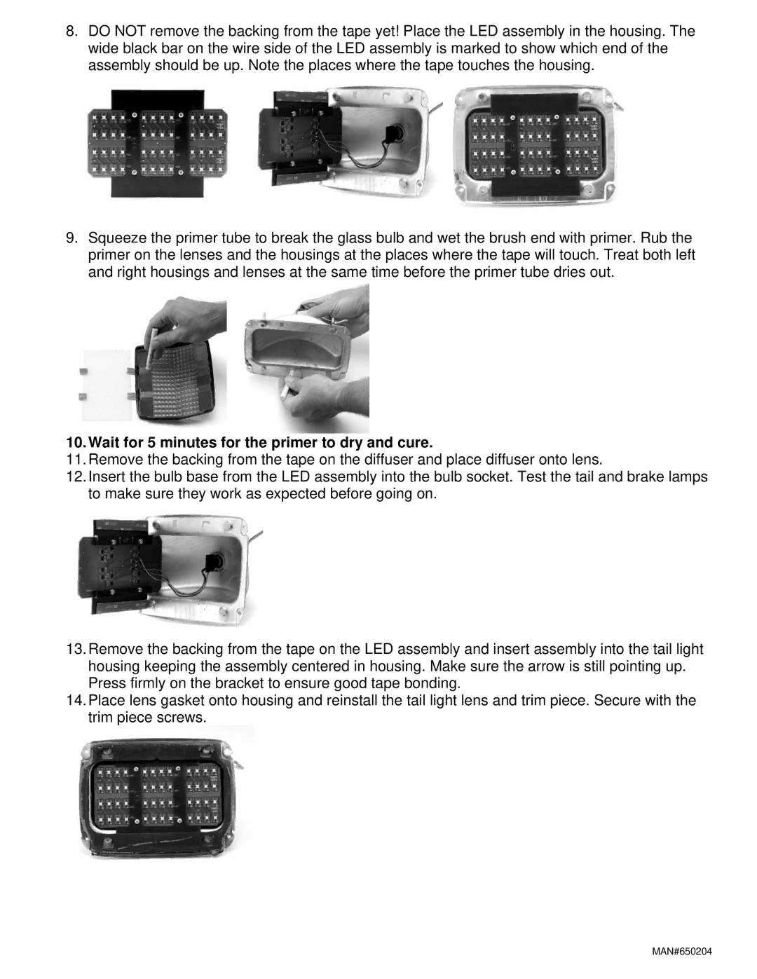 Dakota Digital LAT-NR350 installation instructions Wait for 5 minutes for the primer to dry and cure 