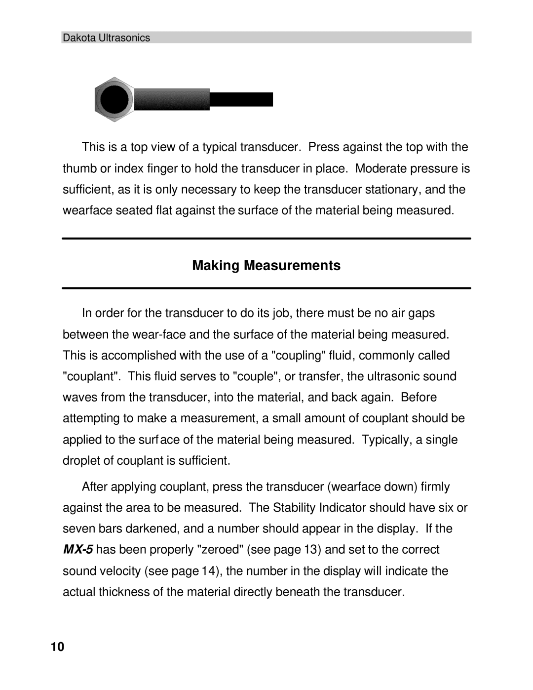 Dakota Digital MX-5 operation manual Making Measurements 