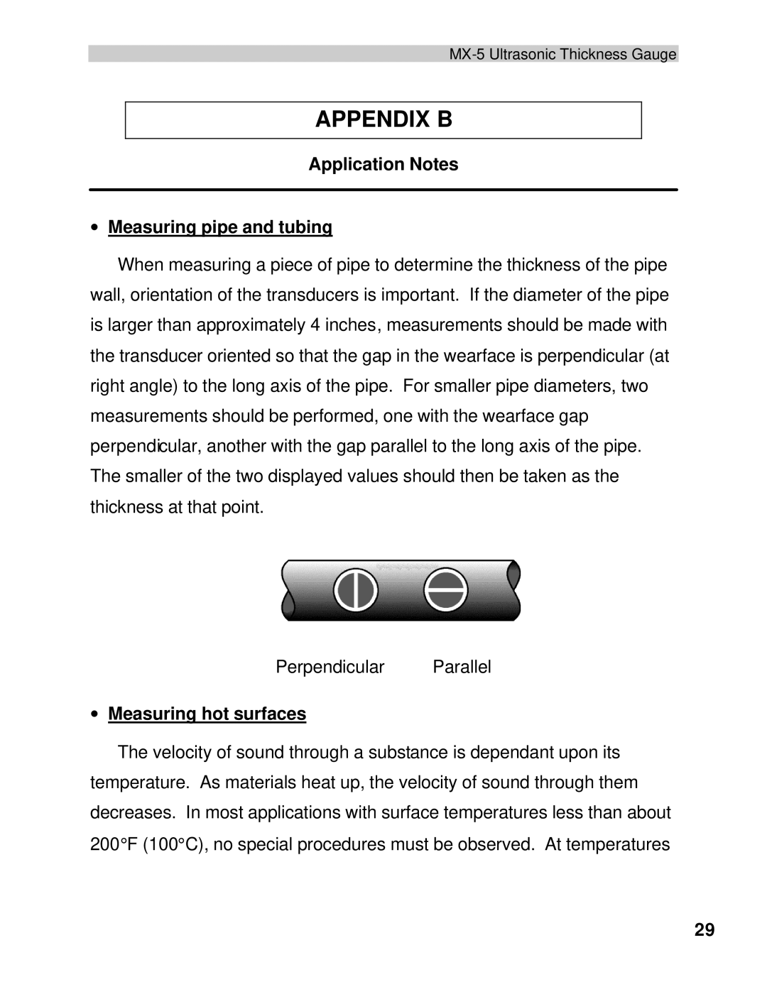 Dakota Digital MX-5 operation manual Appendix B, Application Notes ∙ Measuring pipe and tubing 