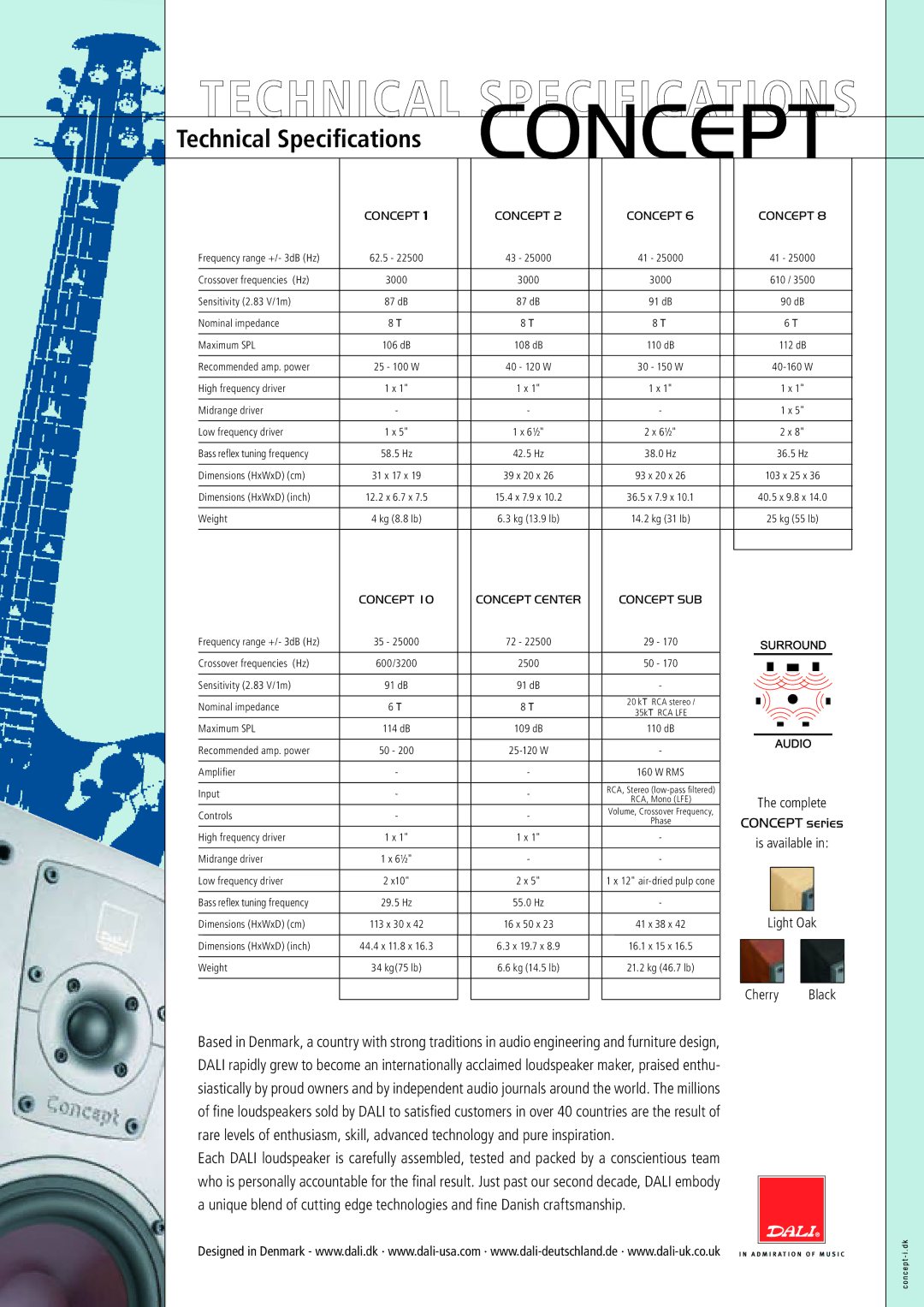 DALI Loudspeakers CONCEPT manual Concept 