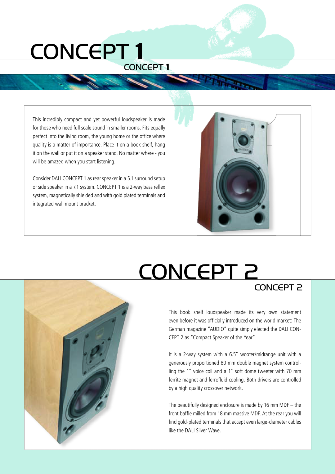 DALI Loudspeakers CONCEPT manual Concept 
